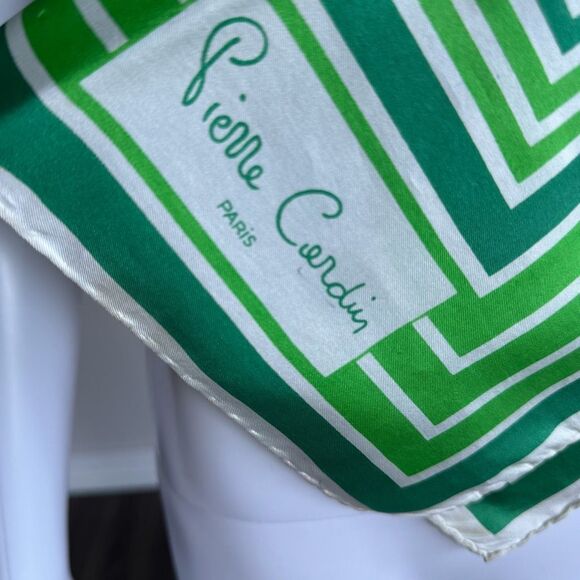 Pierre Cardin 1960’s Mod Retro 100% Silk Scarf - Picture 4 of 7